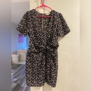 Dark navy floral dress